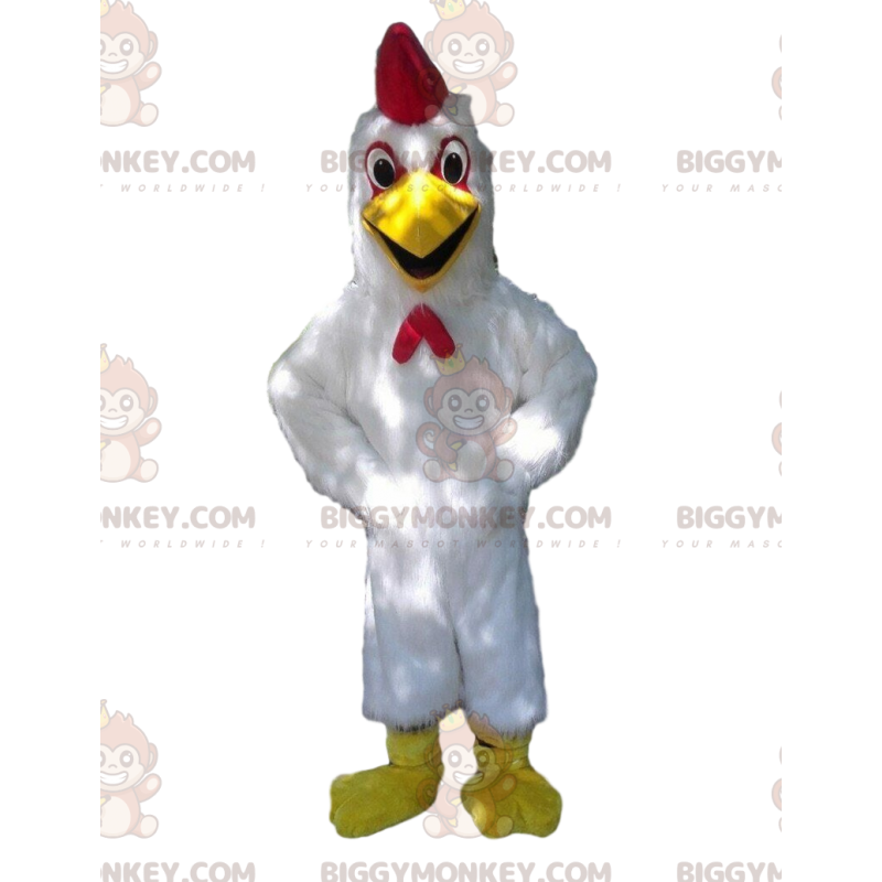 Hahn BIGGYMONKEY™ Maskottchenkostüm, Hühnerkostüm, Hühnerkostüm