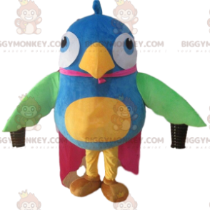 Großer bunter Vogel BIGGYMONKEY™ Maskottchenkostüm