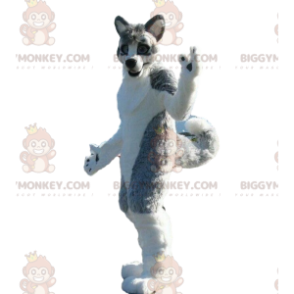 Costume de mascotte BIGGYMONKEY™ de chien husky, costume de