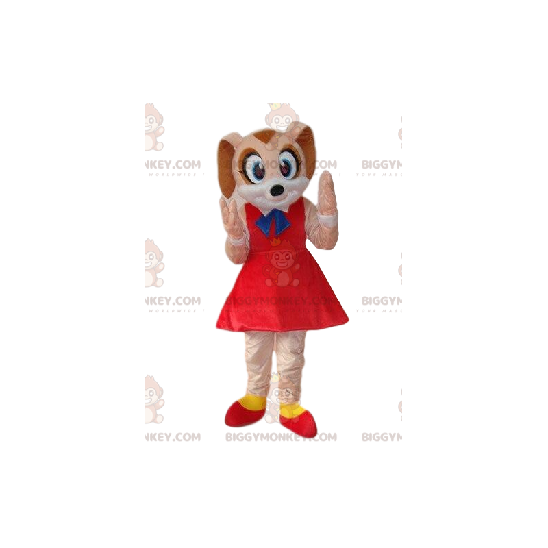 Brown mouse BIGGYMONKEY™ mascot costume, female little mouse