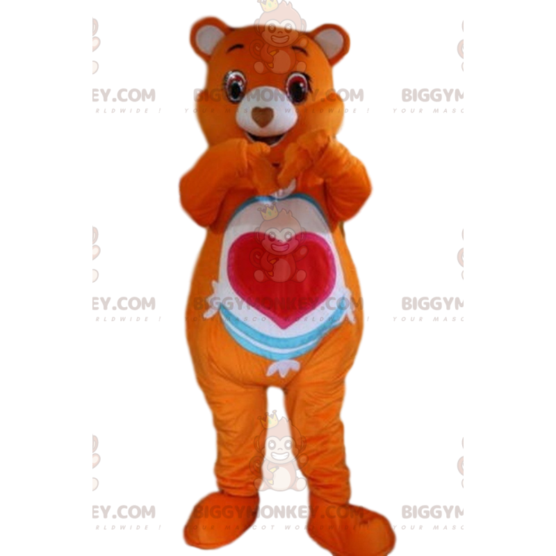 Costume da mascotte Orange Care Bear BIGGYMONKEY™, Costume da