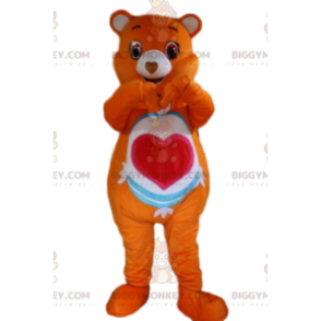 Costume da mascotte Orange Care Bear BIGGYMONKEY™, Costume da