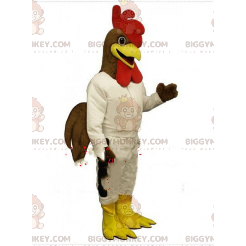 Huhn BIGGYMONKEY™ Maskottchenkostüm, Hühnerkostüm, Hahnkostüm -