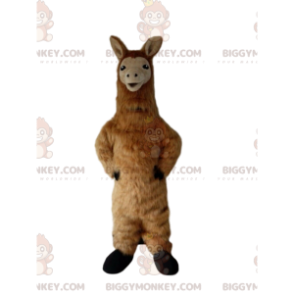 Στολή μασκότ Llama BIGGYMONKEY™, κοστούμι αλπακά, φανταχτερό