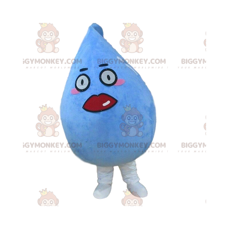 Costume de mascotte BIGGYMONKEY™ de goutte d'eau géante