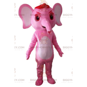 Costume da mascotte Pink Elephant BIGGYMONKEY™, Costume da