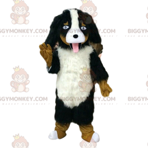 Karvainen koira BIGGYMONKEY™ maskottiasu, realistinen koiraasu
