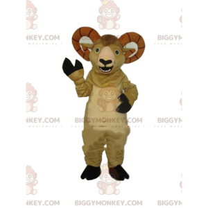 Goat BIGGYMONKEY™ fantasia de mascote, fantasia de carneiro