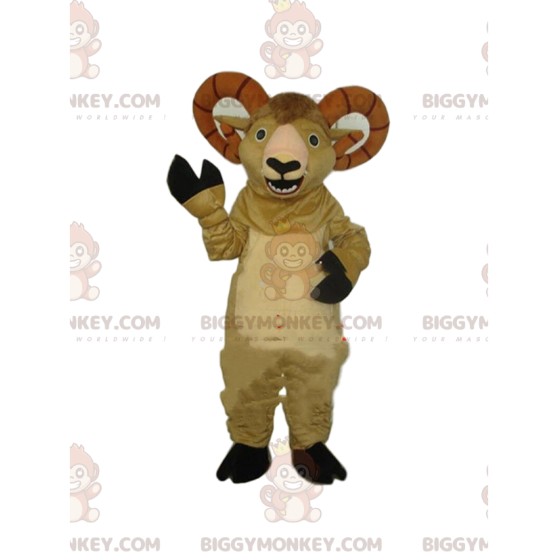 Goat BIGGYMONKEY™ mascot costume, ram costume, sheep costume -