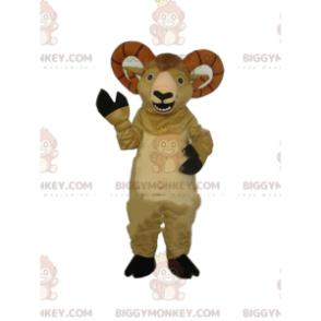 Costume da mascotte da capra BIGGYMONKEY™, costume da ariete