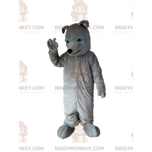 Costume da mascotte cane grigio BIGGYMONKEY™, costume da cane