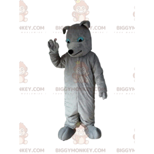 Kostým maskota šedého psa BIGGYMONKEY™, kostým psa, šedý pejsek