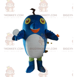 Blauer Delfin BIGGYMONKEY™ Maskottchenkostüm, Fischkostüm, Meer