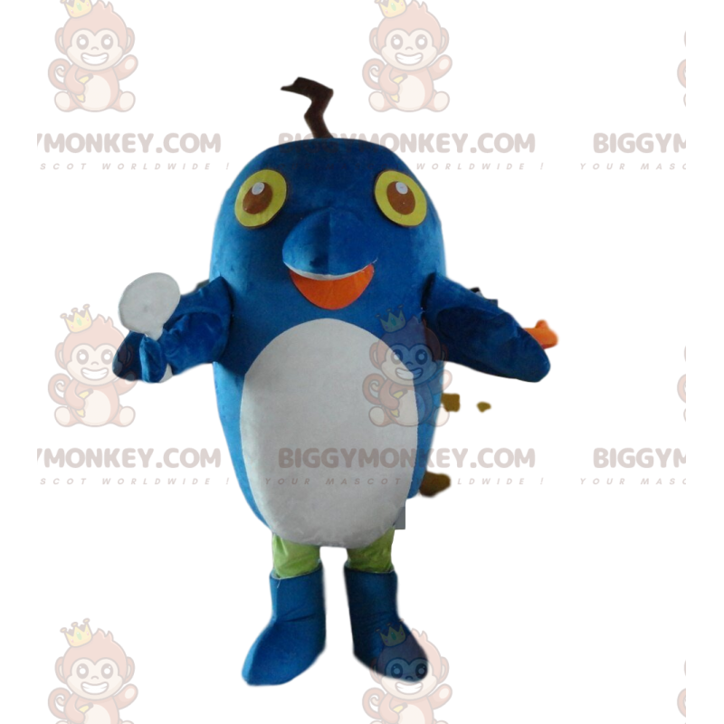Costume de mascotte BIGGYMONKEY™ de dauphin bleu, costume de