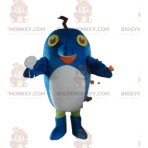 Blue Dolphin BIGGYMONKEY™ Mascot Costume, Fish Costume, Sea