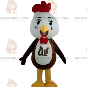 Fransk tupp BIGGYMONKEY™ maskotdräkt, hönsdräkt, kycklingdräkt