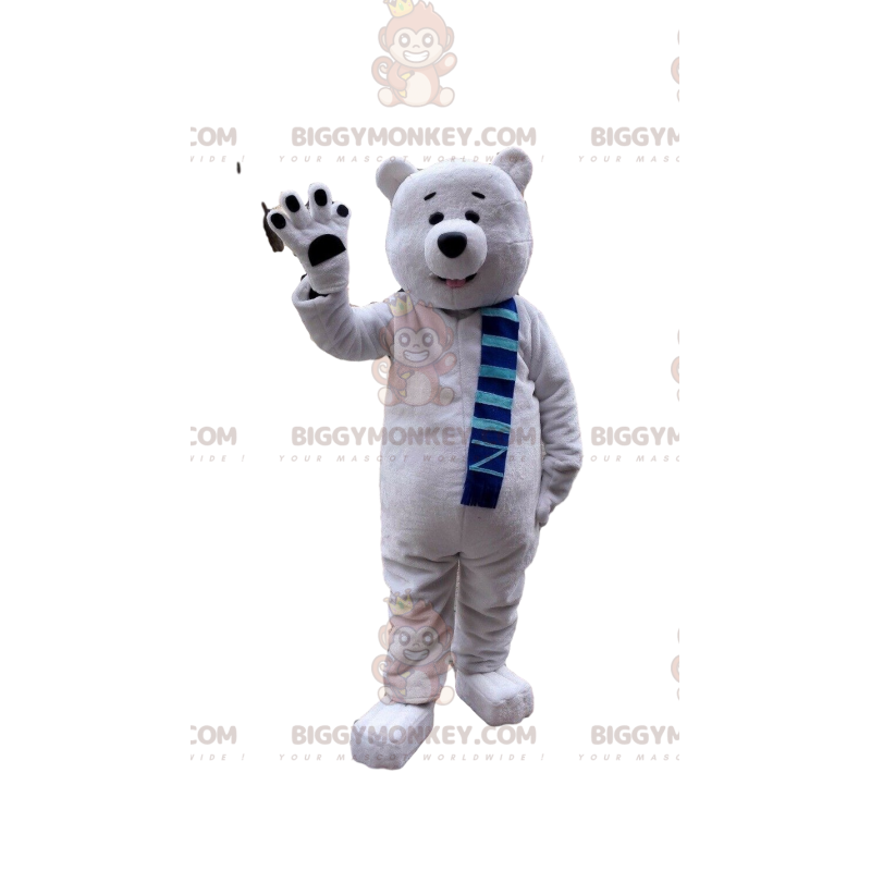 Polar Bear BIGGYMONKEY™ Maskotdräkt, Isbjörnsdräkt, Grizzly