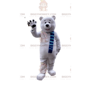 Costume de mascotte BIGGYMONKEY™ d'ours polaire, costume d'ours