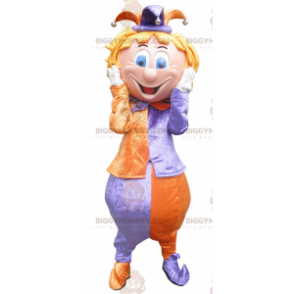 King Jester Clown BIGGYMONKEY™ maskottiasu - Biggymonkey.com