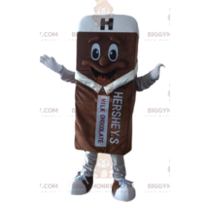 Costume de mascotte BIGGYMONKEY™ de barre chocolatée, costume
