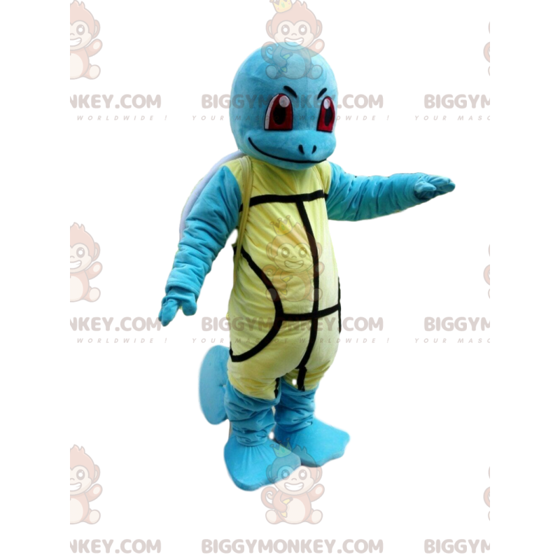 Squirtle-dräkt, känd blå karaktär från Pokémon-mangan -