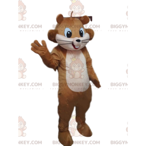 Ruskea orava BIGGYMONKEY™ maskottiasu, metsäpuku