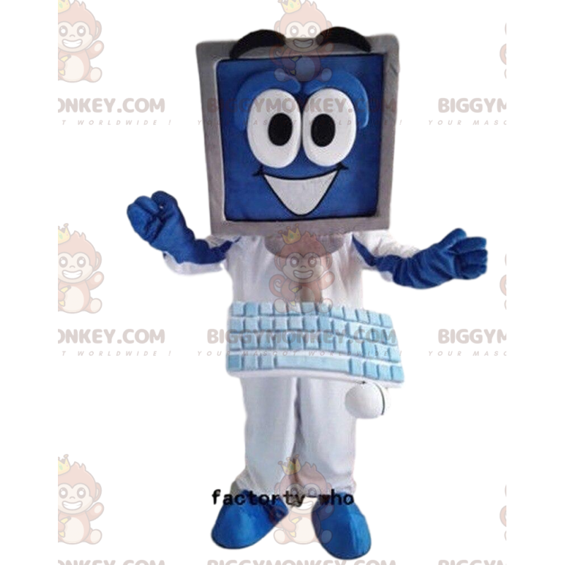 Computer BIGGYMONKEY™ costume da mascotte, costume da computer