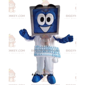 Traje de mascote do computador BIGGYMONKEY™, fantasia de