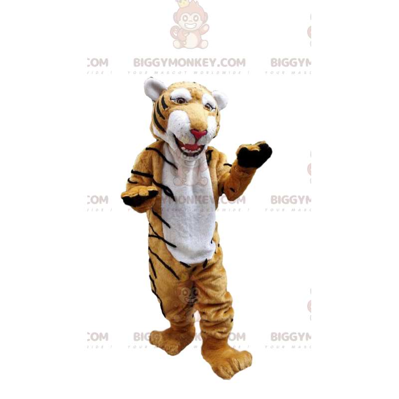 Costume de mascotte BIGGYMONKEY™ de tigre très réaliste