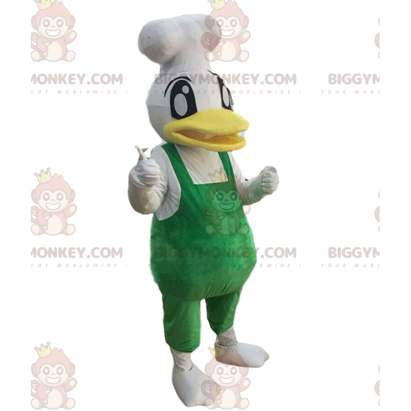 BIGGYMONKEY™ mascottekostuum van kookeend, chef-kokkostuum