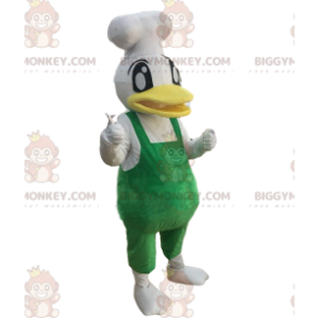 Maskotka BIGGYMONKEY™: kaczka kucharz, kostium szefa kuchni