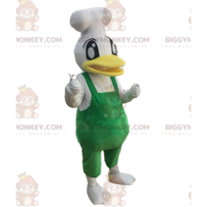 Traje de mascote BIGGYMONKEY™ de pato cozinheiro, traje de