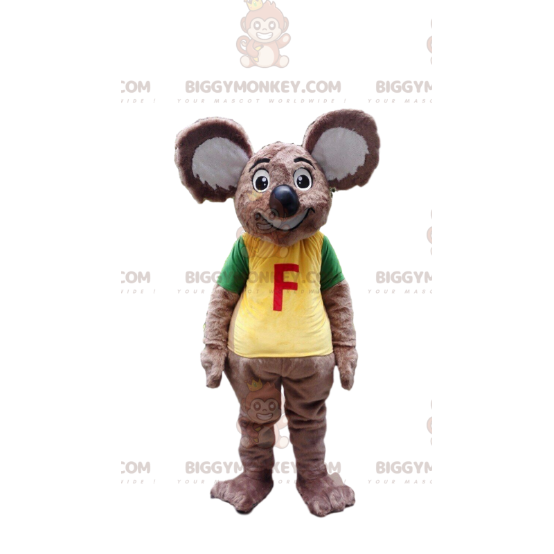 BIGGYMONKEY™ mascottekostuum van grijze koala, kostuum