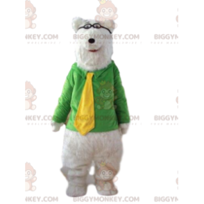 Fantasia de mascote de urso polar BIGGYMONKEY™, fantasia de