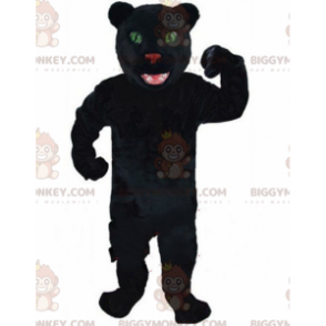 Costume de mascotte BIGGYMONKEY™ de panthère noire, costume de