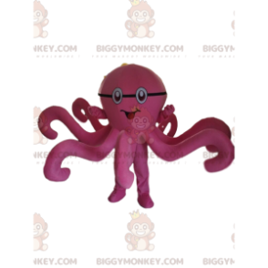 Roze octopus BIGGYMONKEY™ mascottekostuum, octopuskostuum, roze
