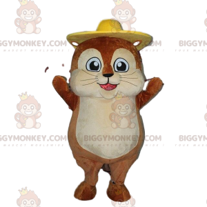 Maulwurf BIGGYMONKEY™ Maskottchenkostüm, Hamsterkostüm