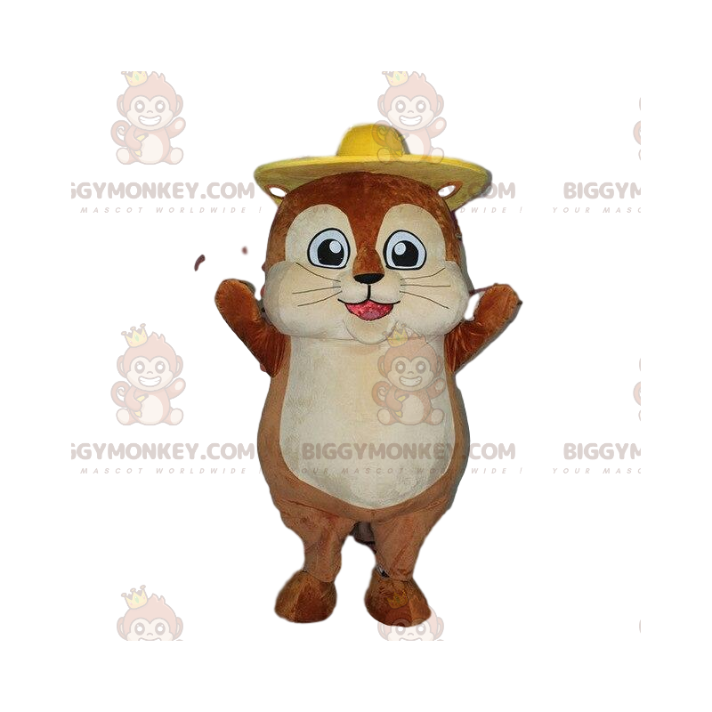 Costume de mascotte BIGGYMONKEY™ de taupe, costume de hamster