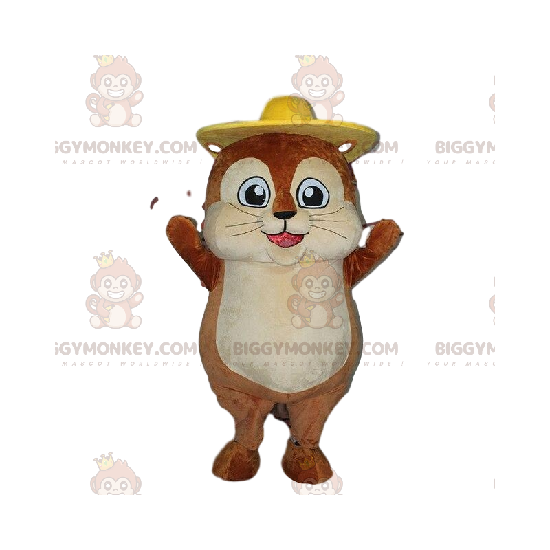 Traje de mascote Mole BIGGYMONKEY™, fantasia de hamster