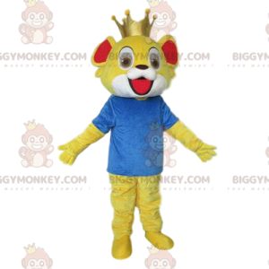 Traje de mascote BIGGYMONKEY™ de leãozinho, fantasia de filhote