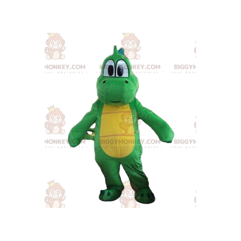 Traje de mascote BIGGYMONKEY™ de Yoshi, o famoso dinossauro do