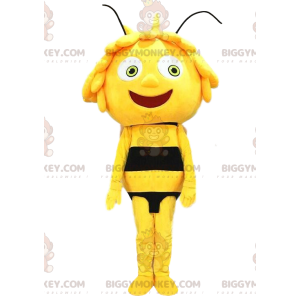 Maya die berühmte Cartoon-Biene BIGGYMONKEY™ Maskottchen-Kostüm