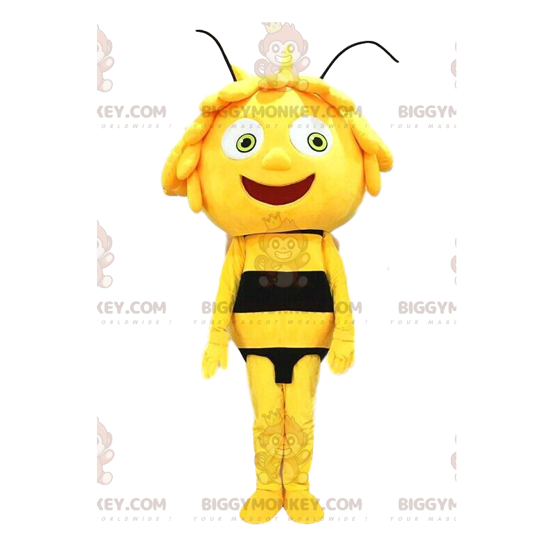 Costume de mascotte BIGGYMONKEY™ de Maya la abeille de dessin