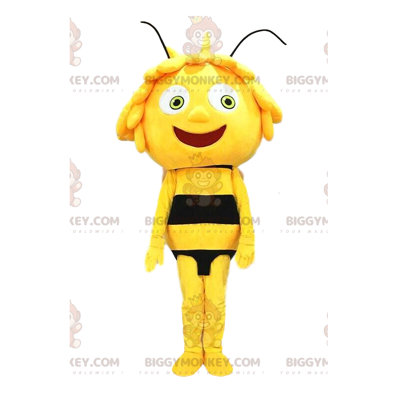 Maya de beroemde Cartoon Bee BIGGYMONKEY™ mascottekostuum -