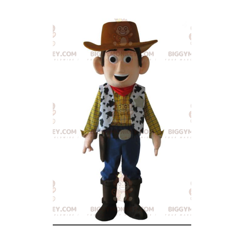 Kostým maskota BIGGYMONKEY™ Woodyho, slavného šerifa a hračky v