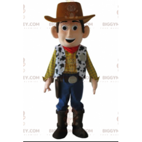 Traje de mascote BIGGYMONKEY™ de Woody, o famoso xerife e