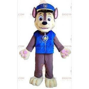 BIGGYMONKEY™ μασκότ στολή σκύλου με στολή αστυνομικού, στολή