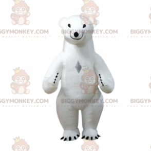 BIGGYMONKEY™ Costume Gonfiabile per Mascotte da Orso Polare