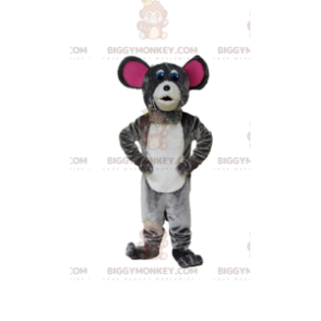 Kostium maskotki szarej myszy BIGGYMONKEY™, kostium gryzonia