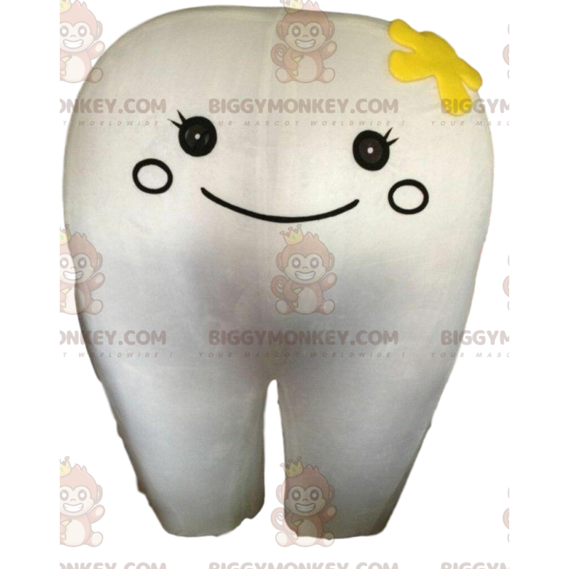 Fantasia de mascote BIGGYMONKEY™ de dente gigante, fantasia de